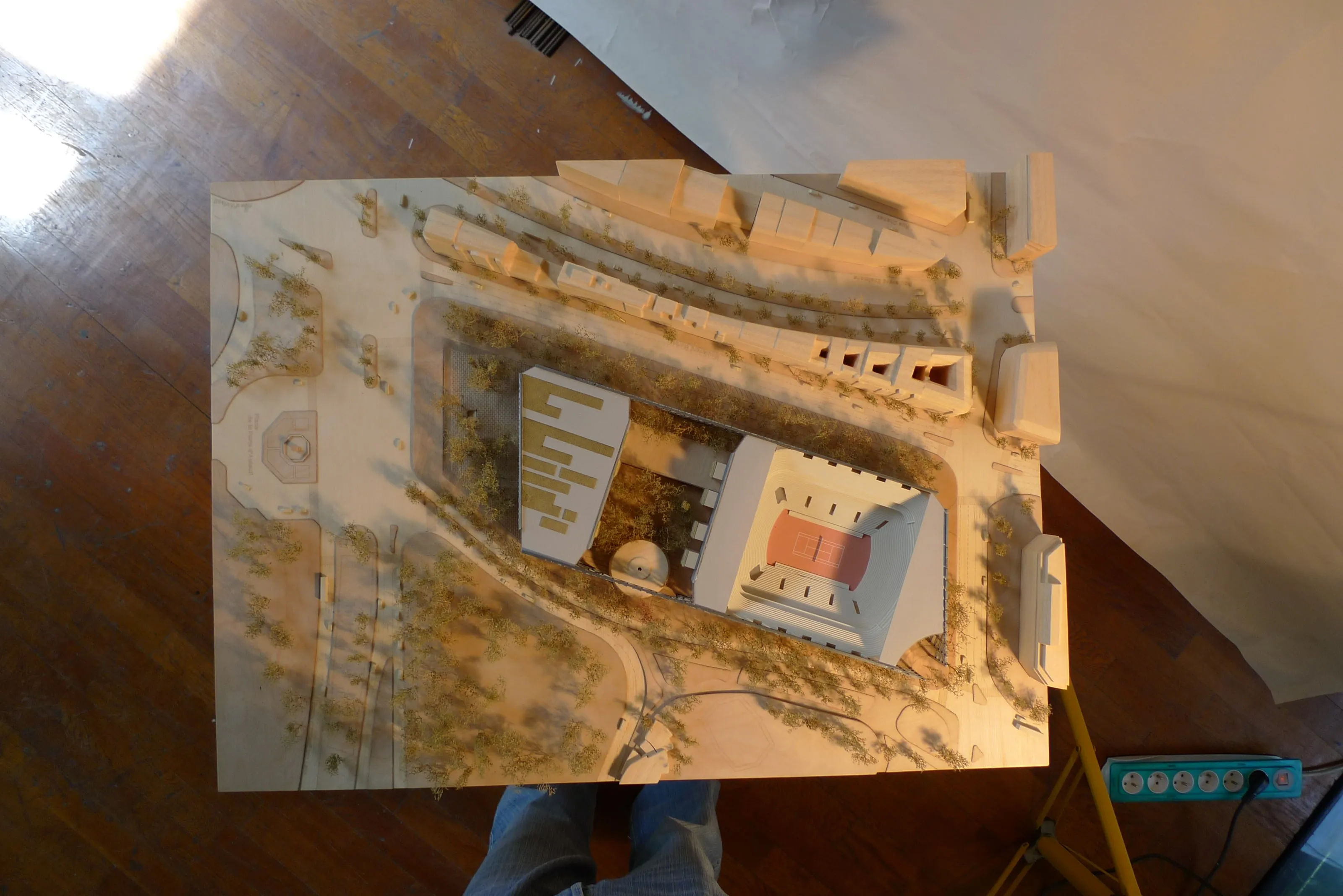 Maquette Court central de Roland-Garros, vue 2