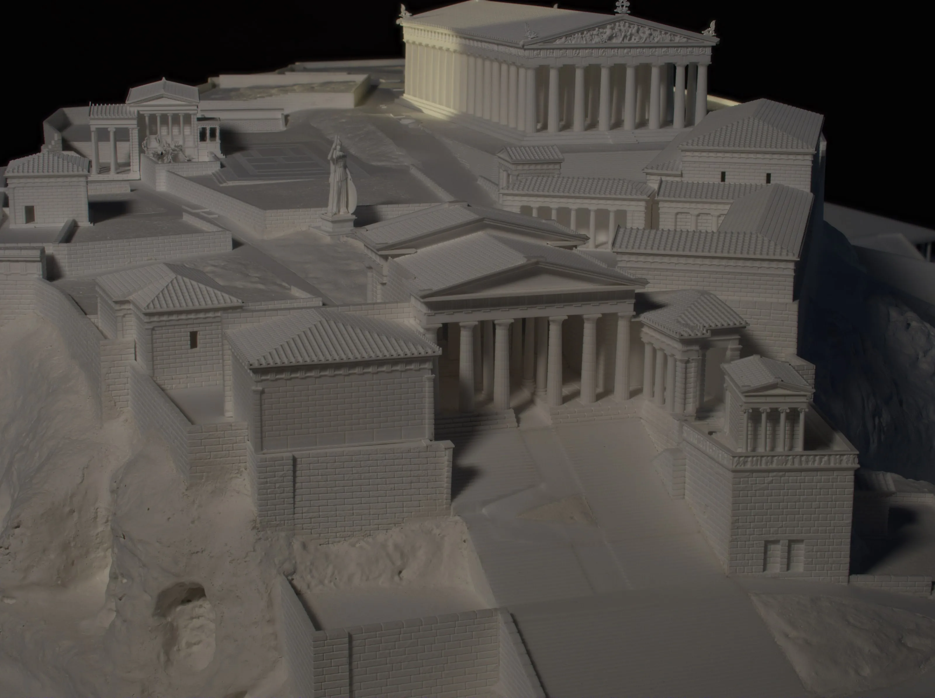 Maquette Acropole d'Athènes, vue 3