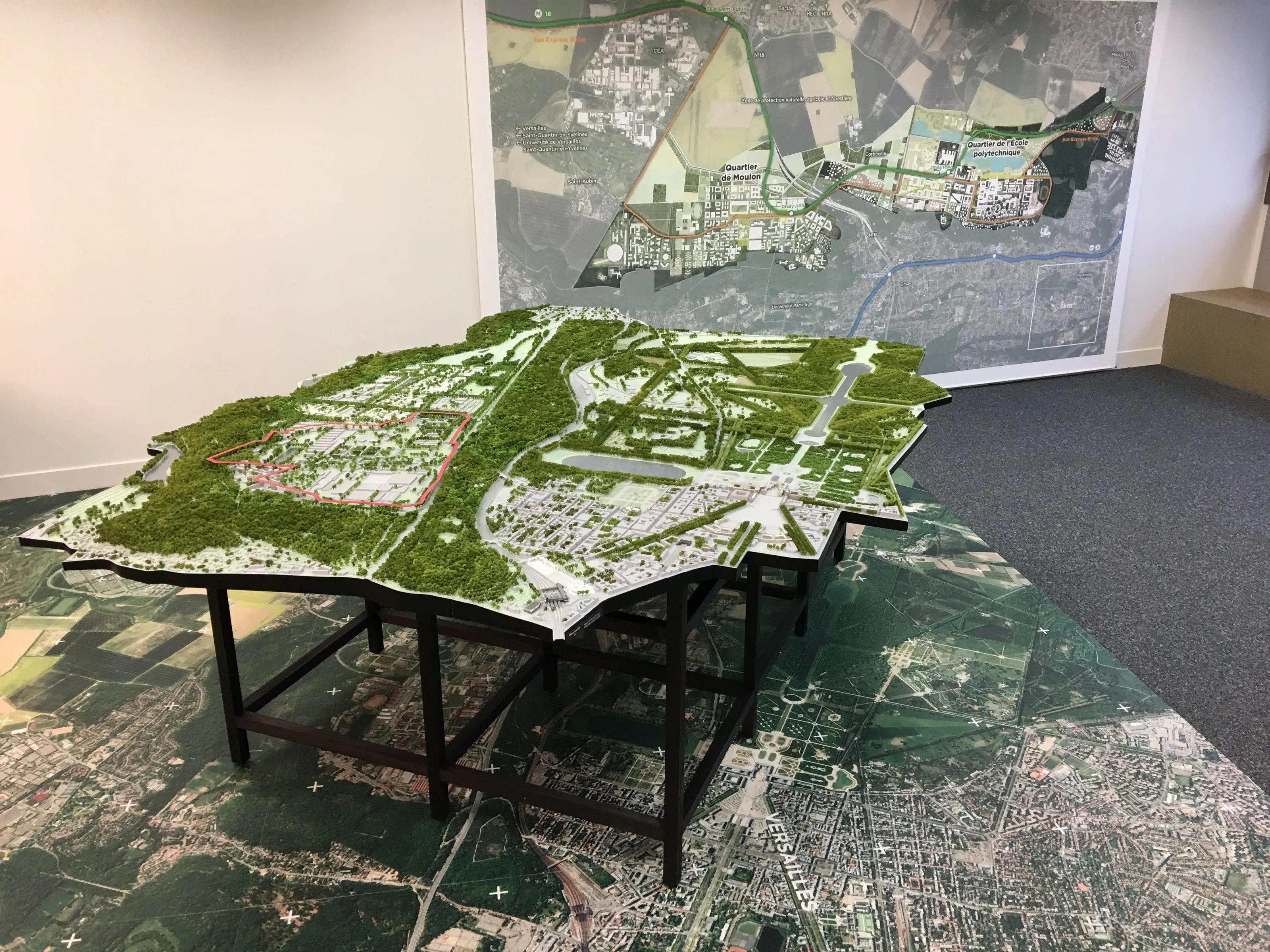Maquette Quartier de Satory Ouest, vue 3